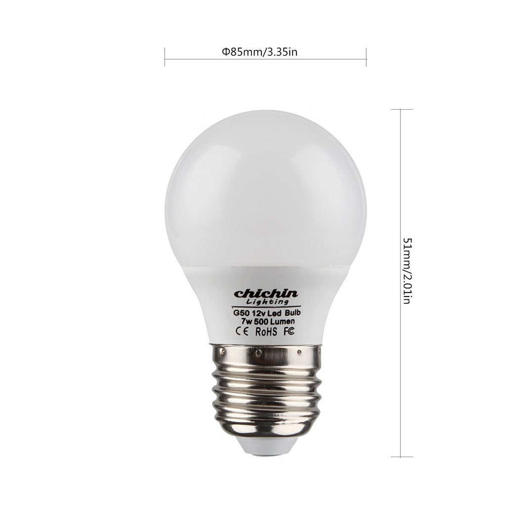 TOKCON 12 Volt Low Voltage LED Light Bulbs - Soft Warm 2700K 8W (Only for  12V DC/AC)- 80W Equivalent E26 Edison Base LED Bulb for RV, Battery System  