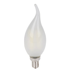 Candelabra Led Bulbs E12 Frosted 5 Watts Warm White Fiame Tip Dimmable