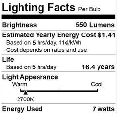 ChiChinLighting LED-A19-12v 12 Volt AC or DC LED Replacement for Up to 60 Watt Incandescent Lamp Warm White RV and Marine 50-Watt A19 12-Volt Light Bulb