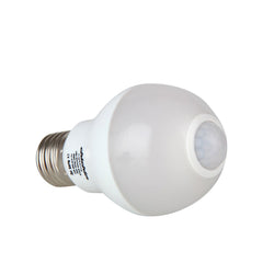 ChiChinLighting Day White 6000k Motion Detection Sensor LED High Performance Energy Saving Light Bulb E27 (6 Watt)