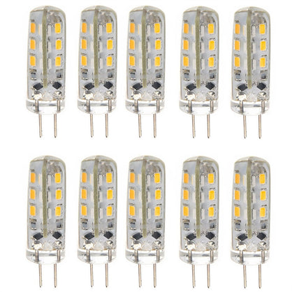10pcs Energy-saving G4 DC 12V 1.5W 24 3014 SMD LED Bulbs LED Lamps Lights